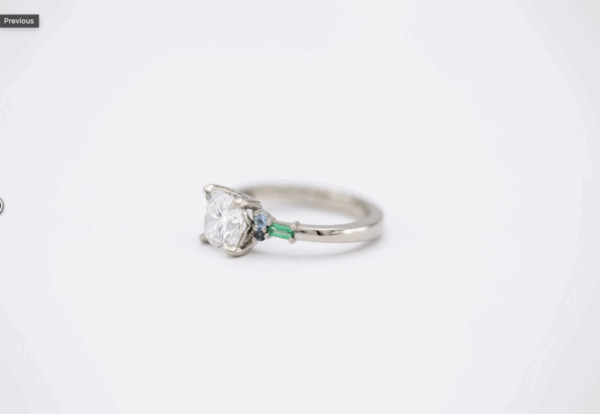 IGI 1.26 Carat E VS2 Cushion Lab Grown Ring - Image 6